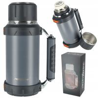 DUŻY TERMOS TURYSTYCZNY PRÓŻNIOWY 2L NA KAWĘ HERBATĘ 30-54H STALOWY PREMIUM