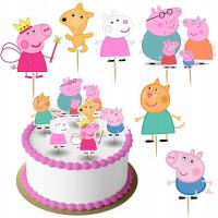 Топпер для торта Свинка Пеппа набор персонажей 6шт