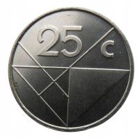ARUBA 25 CENTS 1991