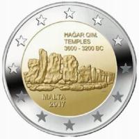 2 euro Malta Świątynie Hagar Quim 2017