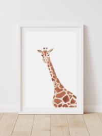Plakat do pokoju dziecięcego Żyrafa A3