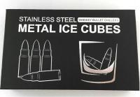 METALOWE NABOJE POCISKI DO DRINKÓW 6SZT + PUDEŁKO DLA NIEGO CHŁOPAKA MĘŻA