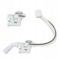 Syfon wannowy uniwersalny do każdej wanny automatyczny biały