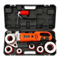 ELEKTRYCZNA GWINTOWNICA 2.3KW Z ZESTAWEM 6 GŁOWIC DO RUR 21.9-59.6MM