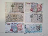 Włochy 6 banknotów ciekawy mix -NrB2135