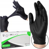 Перчатки нитриловые без пудры SafeMed Effect Black 100 шт. черный