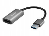 Adapter HDMI Sandberg 134-19 do USB szary