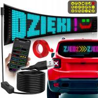 Жест сирена ручной текст символы для заднего стекла автомобиля светодиодный 59x12cm