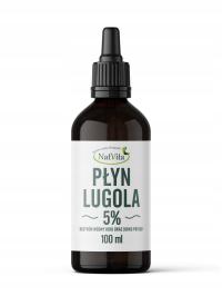 NatVita Płyn Lugola 5% JOD Jodek Potasu Nieorganiczny Czysty 100 ml