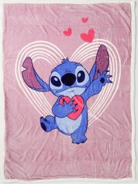 DUŻY KOC LILO I STITCH KOC STITCH Z SERCEM GRUBY KOC Z FUTERKIEM NARZUTA