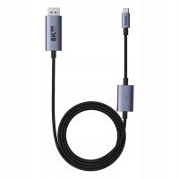 BASEUS ADAPTER USB-C DO DISPLAYPORT KABEL 1,5M OPLOT 8K@ 60HZ 100W HDR