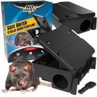 STACJA DERATYZACYJNA KARMNIK NA TRUTKĘ NA MYSZY SZCZURY NO PEST + KLUCZYK