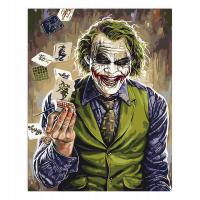 MALOWANIE PO NUMERACH Z RAMĄ Obrazy do malowania - Joker w kamizelce 40 x