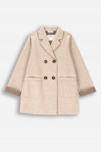 Płaszcz dla Dziewczynki Beżowy Kurtka Przejściowa Coccodrillo ZC4