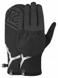 Rękawiczki do Biegania Męskie i Damskie RONHILL WIND-BLOCK GLOVE Czarne