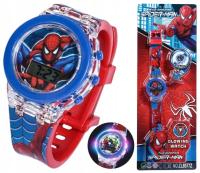 Человек-паук детские часы для мальчика дети светодиодный свет электронный