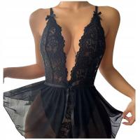 ЧЕРНОЕ БОДИ СЕКСУАЛЬНЫЕ ЭЛЕГАНТНЫЕ КРУЖЕВНЫЕ КРУЖЕВНЫЕ ПОЛОСКИ В ШАГЕ ШАГ 40