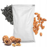 WOREK 25KG WOREK POLIPROPYLENOWY 65X105 BIAŁY WĘGIEL GRUZ 50SZT 65g