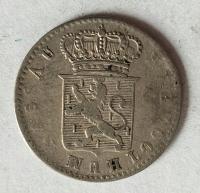 Moneta srebro Nassau 6 krajcarów 1837