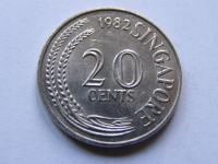 SINGAPUR SINGAPURA 20 CENTS 1982 ROK !!!!!!!! 1745