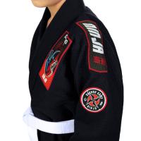 Kimono do BJJ czarne dla dzieci Ground Game Ninja r. K3 wzrost 140-147cm