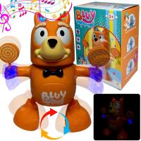 BLUEY BINGO INTERAKTYWNY PIESEK TAŃCZĄCY ŚPIEWAJĄCY CHODZI ŚWIECI TAŃCZY