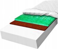 Materac piankowy 120x160 kokosowy utwardzony wysoko sprężysta - 15cm H2