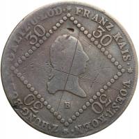 30 krajcarów, 1807, stan 4-