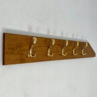 Wieszak ścienny dębowy 5x150x24 cm