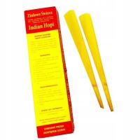 Konchy do uszu Ziołowe świece Świecowanie Oryginał Indian Hopi 2 sztuki.