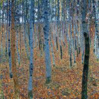 Gustav Klimt - Las brzozowy - 100x100