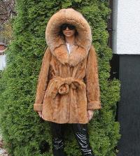 FUTRO Z NOREK-NORKI-KAPTUR- LISY-2XL/3XL