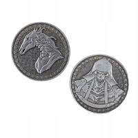 JEŹDŹCY APOKALIPSY - ŚMIERĆ SREBRNA METALOWA MONETA 1 SZT LARP RPG