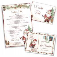 LIST OD ŚW. MIKOŁAJA DUŻY A4 + KOPERTA Z NADRUKIEM + PERSONALIZACJA święta