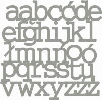 Alfabet z polskimi znakami naklejka na ścianę różn