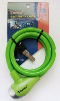 2X Zapięcie zamknięcie rowerowe 1200x10/10 ZIELONE