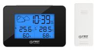 Беспроводная метеостанция с часами и будильником First Austria