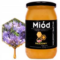 MIÓD PSZCZELI FACELIOWY - Naturalny Świeży Polski Duży Miody - 1.2 KG