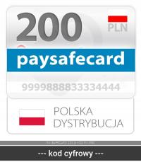 PAYSAFECARD 200 злотых PIN-КОДА PSC