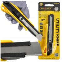 Nóż Uniwersalny Z Łamanym Ostrzem Tapeciak 18x100mm Ostry Wysoka Jakość