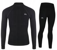Komplet GATTA ACTIVE WOOL | termiczna odzież termoaktywna czarny