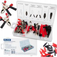 АЛЛИГАТОРЫ ЭЛЕКТРИЧЕСКИЕ ОБЖИМНЫЕ КЛЕММЫ ИЗОЛИРОВАННЫЙ РАЗЪЕМ 28 ШТ. НА КАБЕЛЬ КОМПЛЕКТ