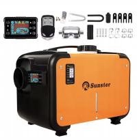 NAGRZEWNICA SPALINOWA OLEJOWA OGRZEWANIE POSTOJOWE GARAŻOWE 8KW 12V 24V