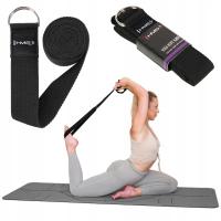 PASEK DO JOGI BLACK HMS SJ01 TAŚMA DO JOGI PILATES YOGA ĆWICZENIA SPORT