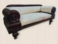 Диван на боях бидермейера XIXw. антиквариат для реставрации