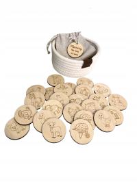 Gra Dla Dzieci Memory Na Wsi Drewniana 24 Elementy Handmade
