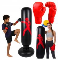 Zestaw Bokserski – Worek Treningowy Stojący 160 cm + Rękawice + Pompka