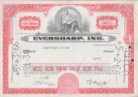 Eversharp Inc. USA Common Stock Akcje 50 udziałów pióra wieczne Parker 1967