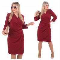 Платье с оборками элегантное вечернее миди большие