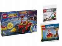 KLOCKI LEGO Sonic 76999 Super Sonic kontra Egg Drillster + DWA ŚWIĄTECZNE